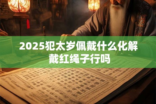 2025犯太岁佩戴什么化解 戴红绳子行吗 2025犯太岁佩戴什么化解 戴红绳子行吗