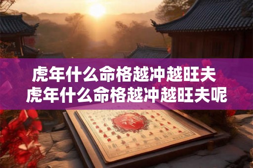 虎年什么命格越冲越旺夫 虎年什么命格越冲越旺夫呢 虎年什么命格越冲越旺夫 虎年什么命格越冲越旺夫呢
