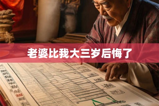老婆比我大三岁后悔了