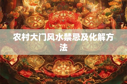 农村大门风水禁忌及化解方法