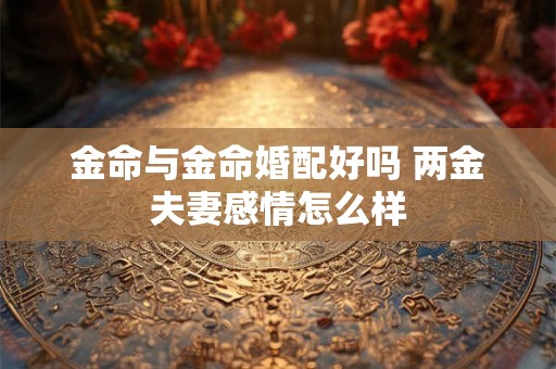 金命与金命婚配好吗 两金夫妻感情怎么样 金命与金命婚配好吗 两金夫妻感情怎么样