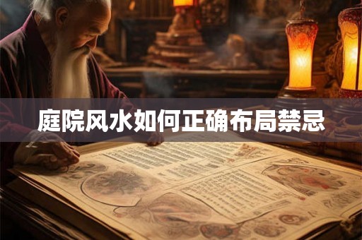 庭院风水如何正确布局禁忌
