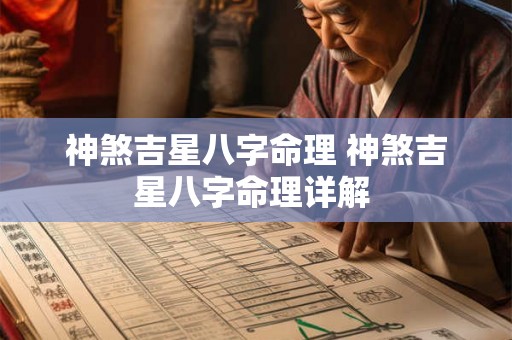 神煞吉星八字命理 神煞吉星八字命理详解 神煞吉星八字命理 神煞吉星八字命理详解