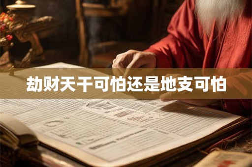 劫财天干可怕还是地支可怕 劫财天干可怕还是地支可怕
