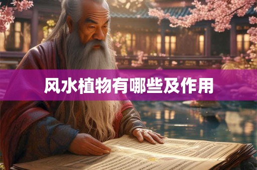 风水植物有哪些及作用