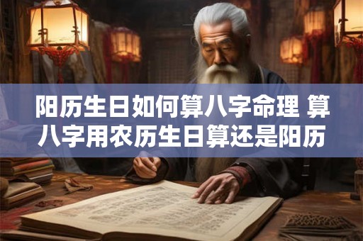 阳历生日如何算八字命理 算八字用农历生日算还是阳历 阳历生日如何算八字命理 算八字用农历生日算还是阳历