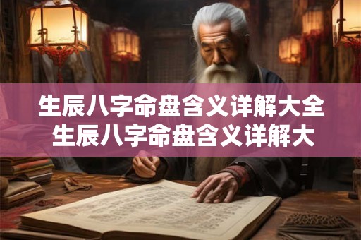 生辰八字命盘含义详解大全 生辰八字命盘含义详解大全图片 生辰八字命盘含义详解大全 生辰八字命盘含义详解大全图片