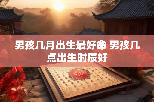 男孩几月出生最好命 男孩几点出生时辰好 男孩几月出生最好命 男孩几点出生时辰好