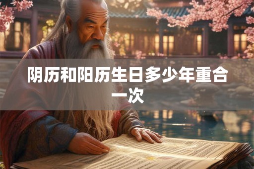 阴历和阳历生日多少年重合一次