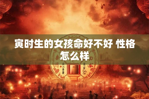 寅时生的女孩命好不好 性格怎么样 寅时生的女孩命好不好 性格怎么样