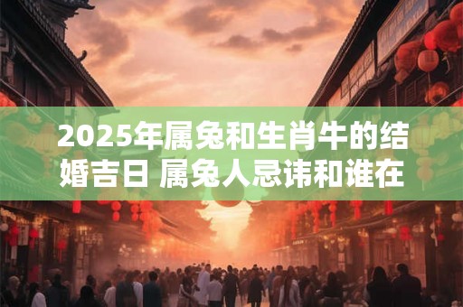 2025年属兔和生肖牛的结婚吉日 属兔人忌讳和谁在一起 2025年属兔和生肖牛的结婚吉日 属兔人忌讳和谁在一起