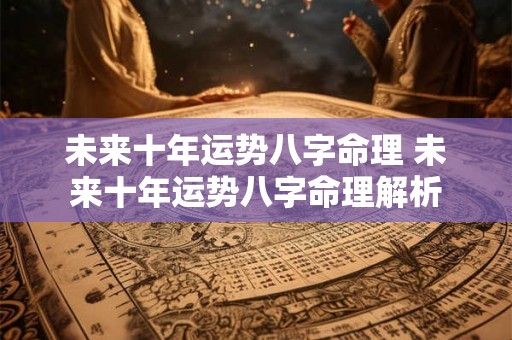 未来十年运势八字命理 未来十年运势八字命理解析
