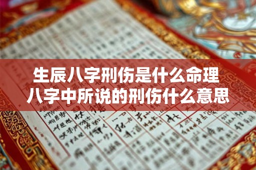 生辰八字刑伤是什么命理 八字中所说的刑伤什么意思