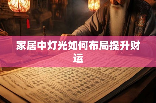 家居中灯光如何布局提升财运