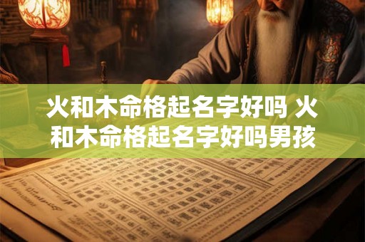 火和木命格起名字好吗 火和木命格起名字好吗男孩 火和木命格起名字好吗 火和木命格起名字好吗男孩
