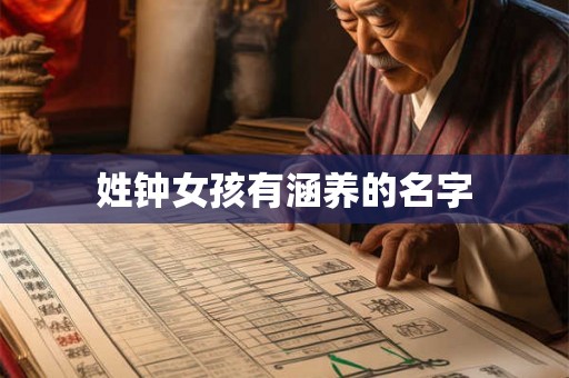 姓钟女孩有涵养的名字