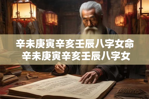 辛未庚寅辛亥壬辰八字女命 辛未庚寅辛亥壬辰八字女命好吗 辛未庚寅辛亥壬辰八字女命 辛未庚寅辛亥壬辰八字女命好吗