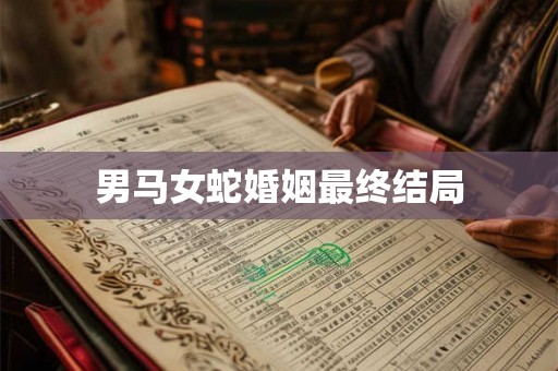 男马女蛇婚姻最终结局