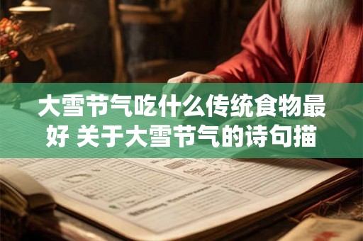 大雪节气吃什么传统食物最好 关于大雪节气的诗句描写 大雪节气吃什么传统食物最好 关于大雪节气的诗句描写