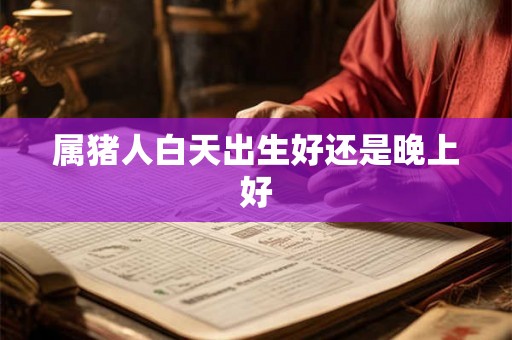 属猪人白天出生好还是晚上好