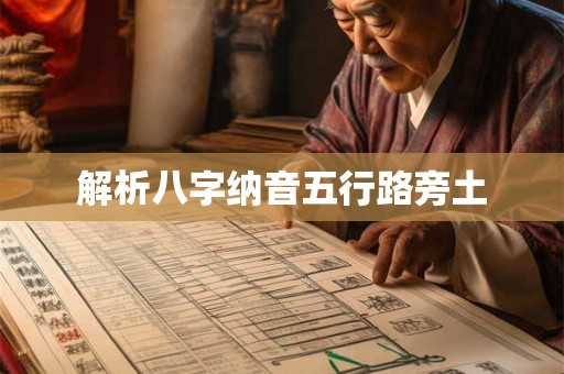 解析八字纳音五行路旁土 解析八字纳音五行路旁土
