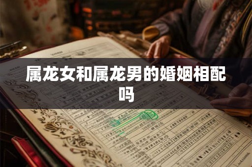 属龙女和属龙男的婚姻相配吗 属龙女和属龙男的婚姻相配吗