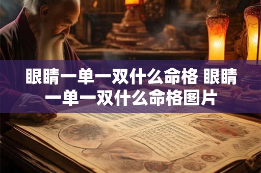 眼睛一单一双什么命格 眼睛一单一双什么命格图片 眼睛一单一双什么命格 眼睛一单一双什么命格图片