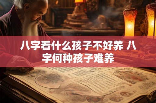 八字看什么孩子不好养 八字何种孩子难养 八字看什么孩子不好养 八字何种孩子难养