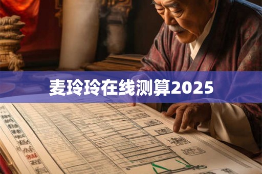 麦玲玲在线测算2025