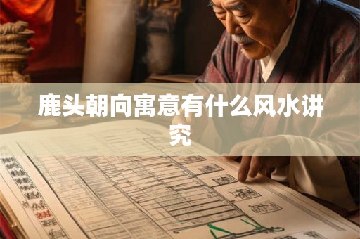 鹿头朝向寓意有什么风水讲究 鹿头朝向寓意有什么风水讲究