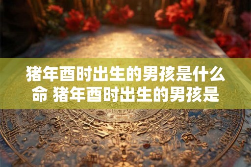 猪年酉时出生的男孩是什么命 猪年酉时出生的男孩是什么命格 猪年酉时出生的男孩是什么命 猪年酉时出生的男孩是什么命格