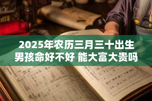 2025年农历三月三十出生男孩命好不好 能大富大贵吗 2025年农历三月三十出生男孩命好不好 能大富大贵吗