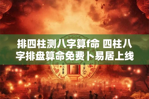 排四柱测八字算f命 四柱八字排盘算命免费卜易居上线 排四柱测八字算f命 四柱八字排盘算命免费卜易居上线