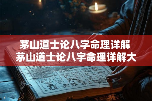 茅山道士论八字命理详解 茅山道士论八字命理详解大全 茅山道士论八字命理详解 茅山道士论八字命理详解大全