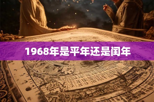 1968年是平年还是闰年 1968年是平年还是闰年