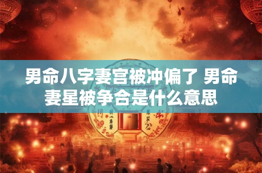 男命八字妻宫被冲偏了 男命妻星被争合是什么意思 男命八字妻宫被冲偏了 男命妻星被争合是什么意思