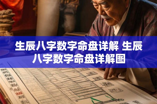 生辰八字数字命盘详解 生辰八字数字命盘详解图 生辰八字数字命盘详解 生辰八字数字命盘详解图