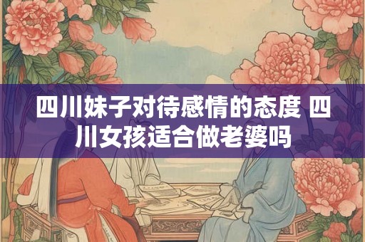四川妹子对待感情的态度 四川女孩适合做老婆吗 四川妹子对待感情的态度 四川女孩适合做老婆吗