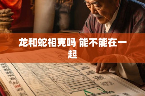 龙和蛇相克吗 能不能在一起 龙和蛇相克吗 能不能在一起
