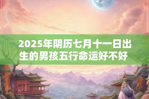 2025年阴历七月十一日出生的男孩五行命运好不好 命理解析 2025年阴历七月十一日出生的男孩五行命运好不好 命理解析