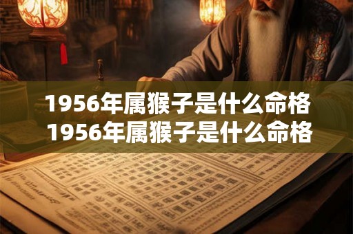 1956年属猴子是什么命格 1956年属猴子是什么命格的人 1956年属猴子是什么命格 1956年属猴子是什么命格的人