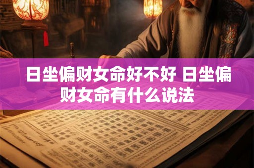 日坐偏财女命好不好 日坐偏财女命有什么说法 日坐偏财女命好不好 日坐偏财女命有什么说法