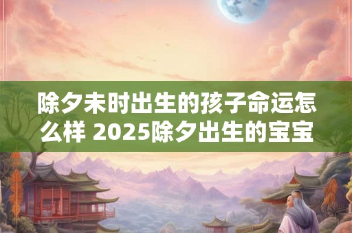 除夕未时出生的孩子命运怎么样 2025除夕出生的宝宝性格 除夕未时出生的孩子命运怎么样 2025除夕出生的宝宝性格