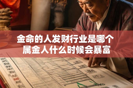 金命的人发财行业是哪个 属金人什么时候会暴富