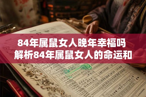 84年属鼠女人晚年幸福吗 解析84年属鼠女人的命运和幸福之道