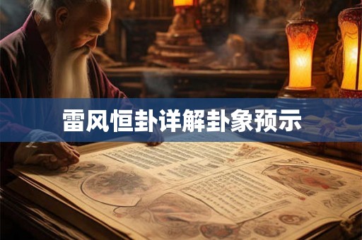雷风恒卦详解卦象预示 雷风恒卦详解卦象预示