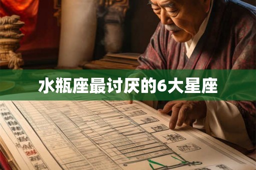 水瓶座最讨厌的6大星座