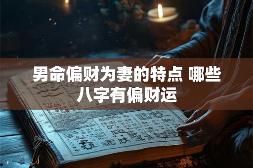 男命偏财为妻的特点 哪些八字有偏财运 男命偏财为妻的特点 哪些八字有偏财运