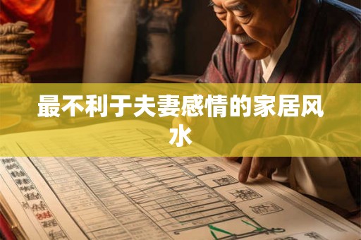 最不利于夫妻感情的家居风水 最不利于夫妻感情的家居风水