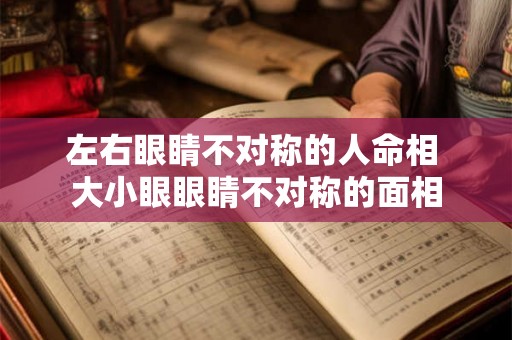 左右眼睛不对称的人命相 大小眼眼睛不对称的面相